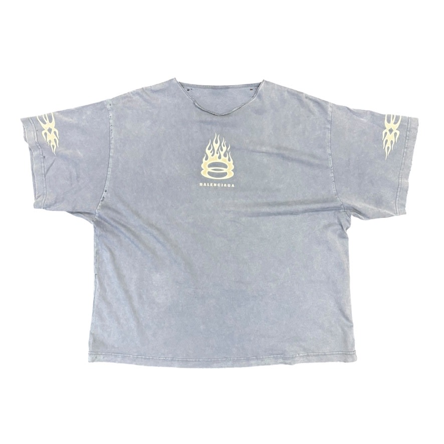 Balenciaga Burning Unity T-Shirt Blue