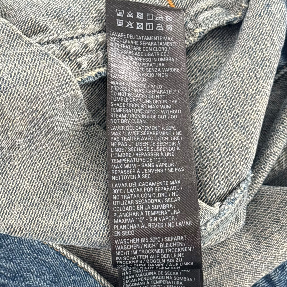 Balenciaga Swing Denim Jacket Blue