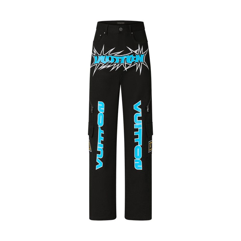 Louis Vuitton Racing Denim Multi Pocket Jeans Black