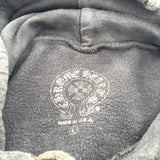 Chrome Hearts Horse Shoe Floral Hoodie Black