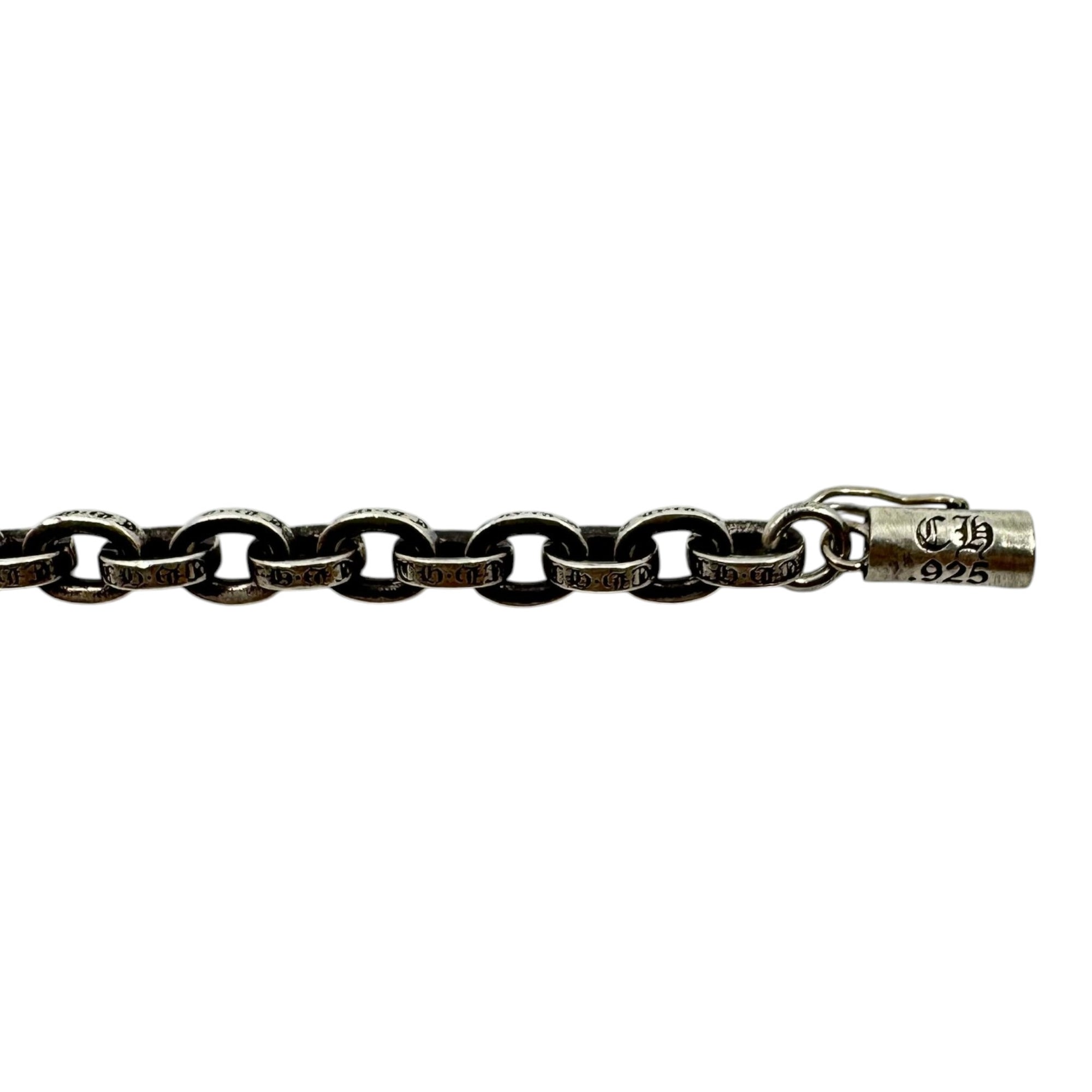 Chrome Hearts Paper Chain Silver Bracelet 8"