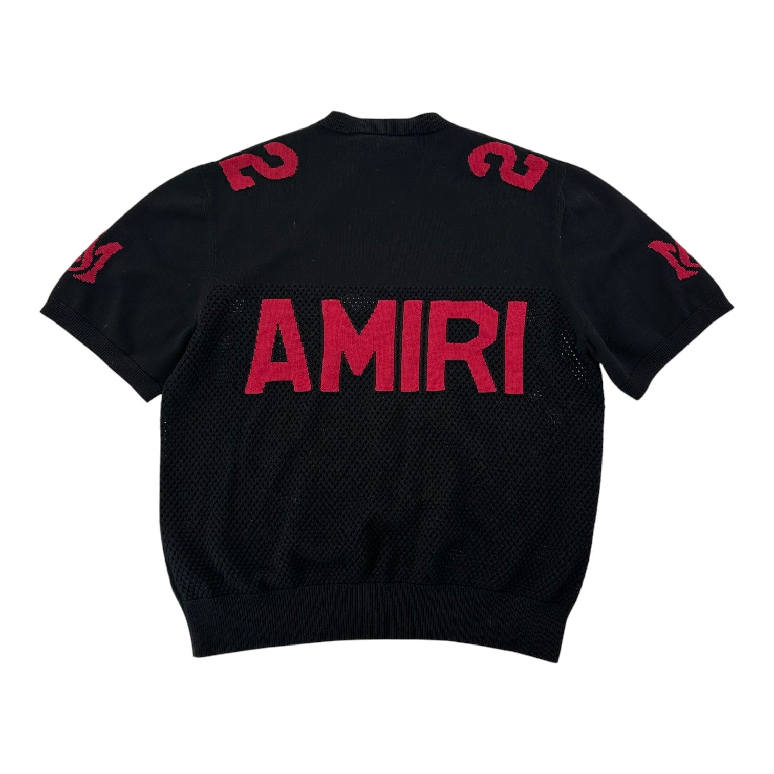 Amiri 22 Mesh Sweater Tee Black