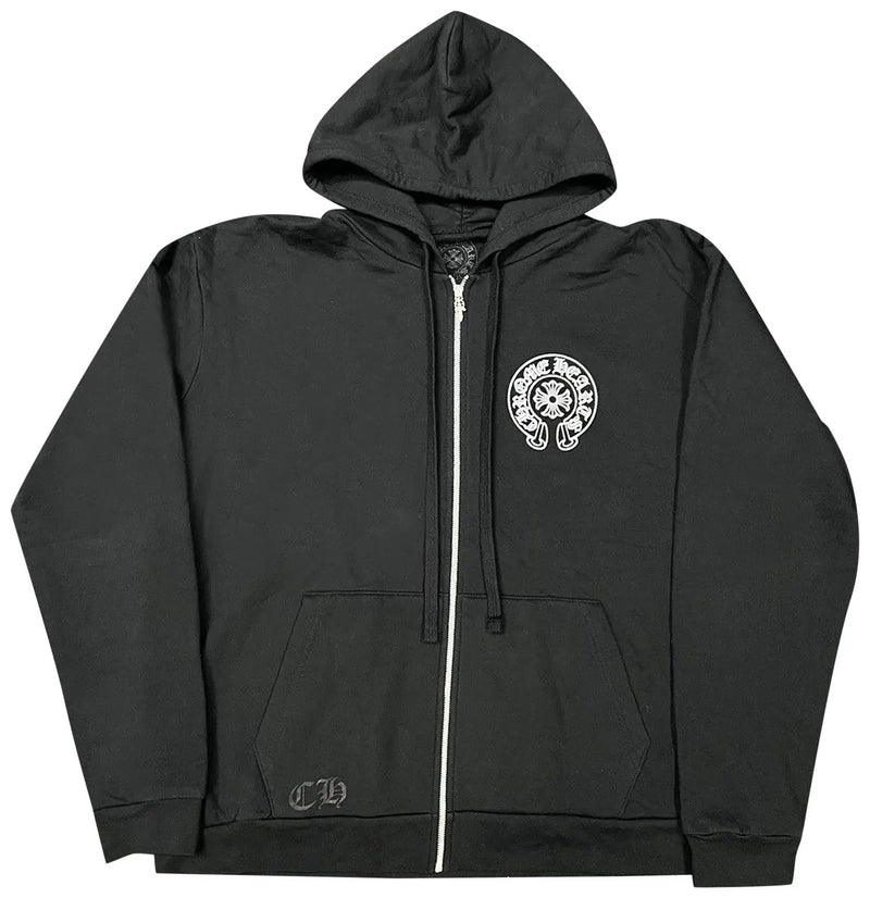Chrome Hearts Hangzhou Horseshoe Zip-Up Hoodie Black