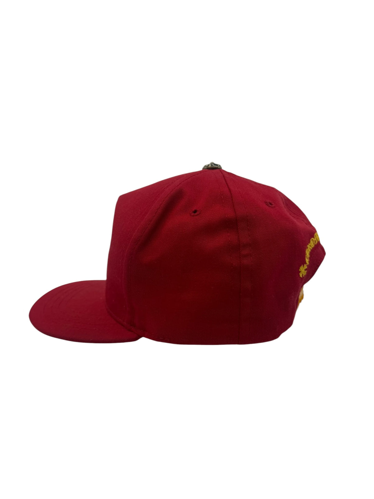 Chrome Hearts CH Silver Button Hat Red/Yellow