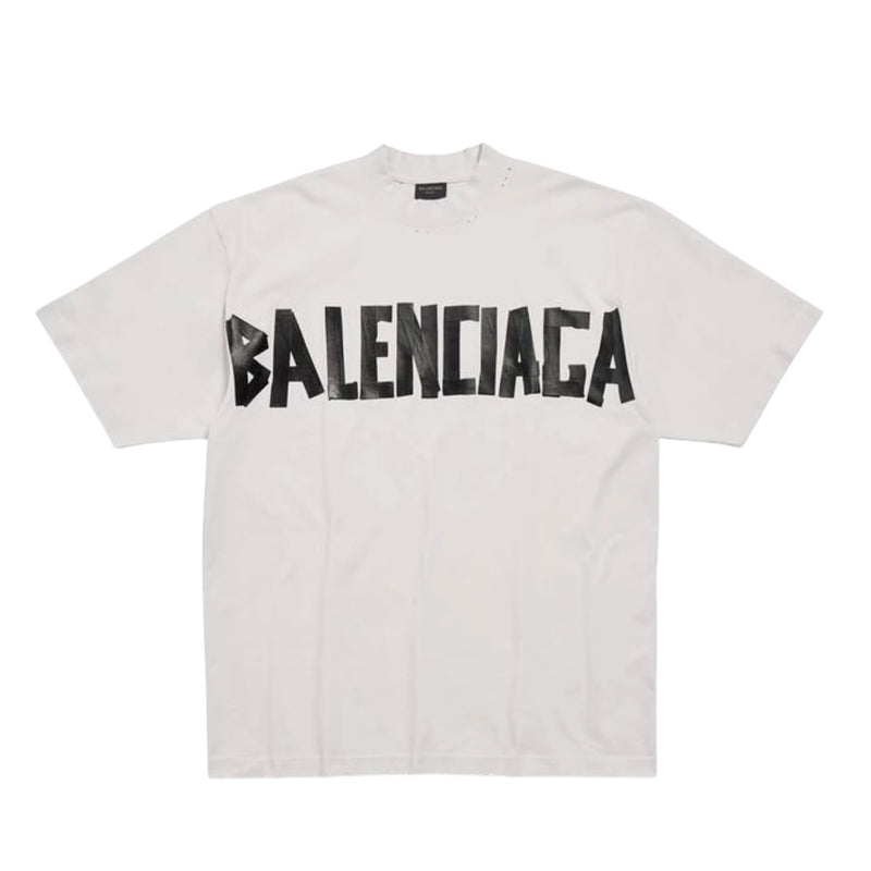 Balenciaga Tape Logo Shirt White