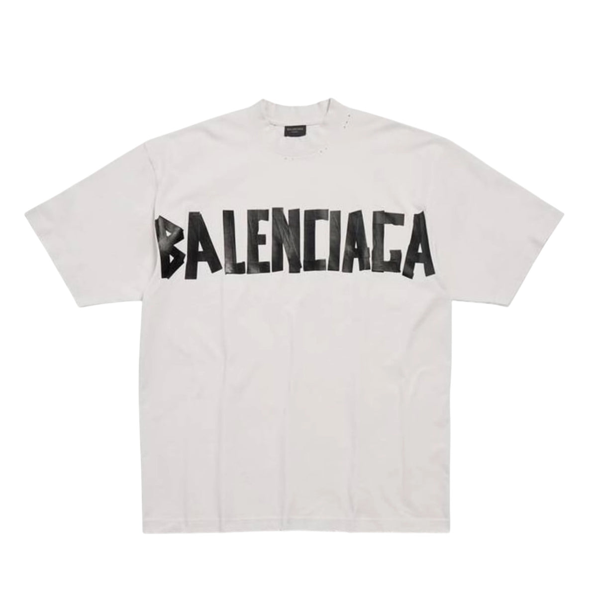 Balenciaga Tape Logo Shirt White