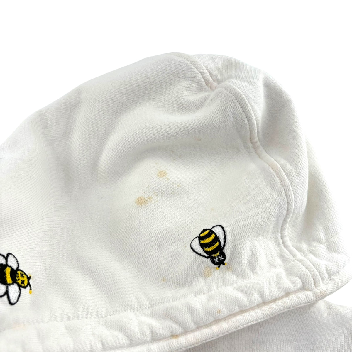 KAWS x Dior Embroidered Bees Zip Up Sweatshirt White