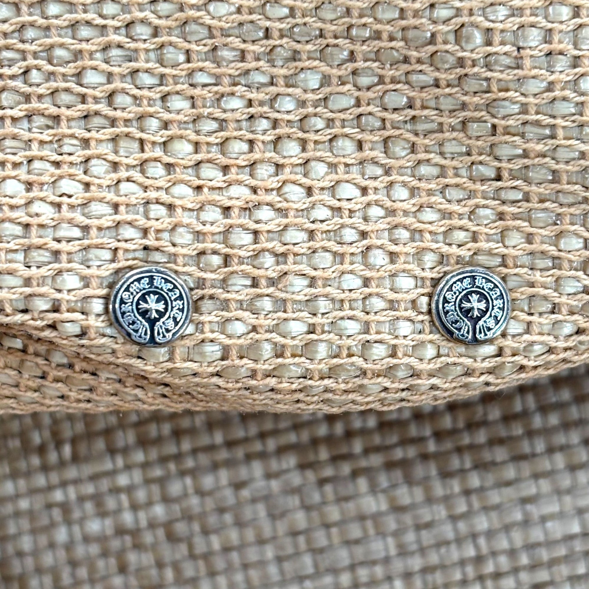 Chrome Hearts Large Straw Beach Bag