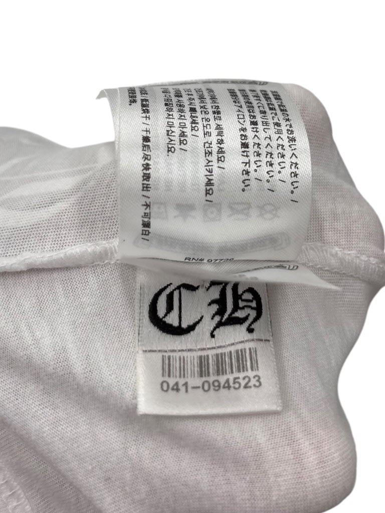 Chrome Hearts Neck Letters Logo T-shirt White