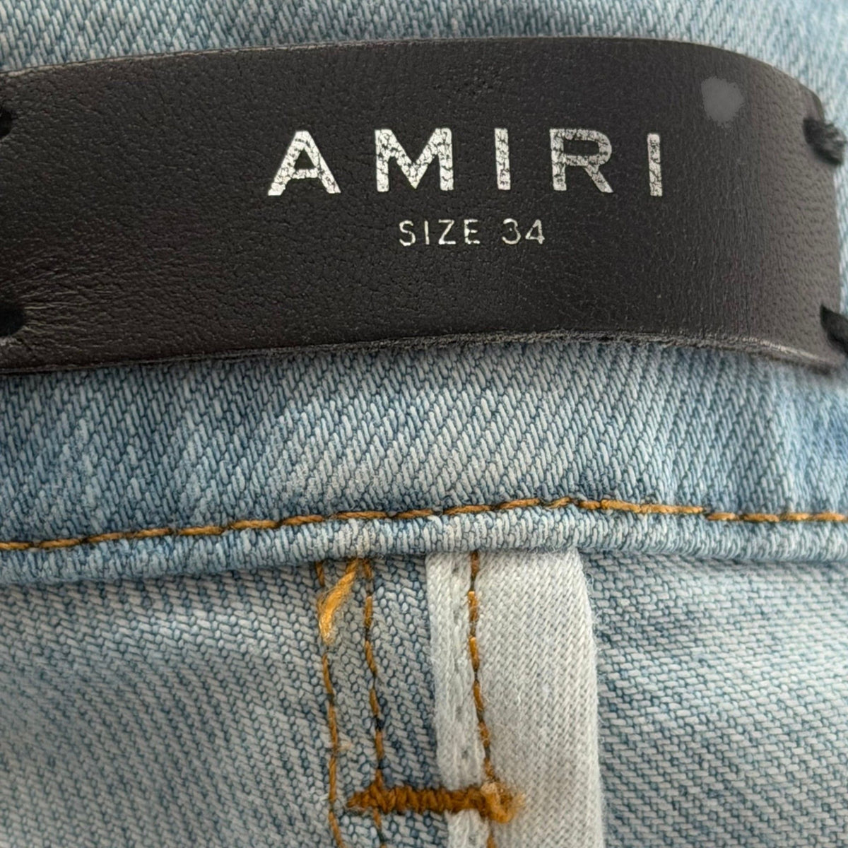 Amiri Distressed Jeans Blue