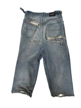 Balenciaga Destroyed Skater Jeans Blue