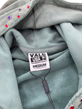 Vale Forever Bank Zip Up Hoodie Dark Mint