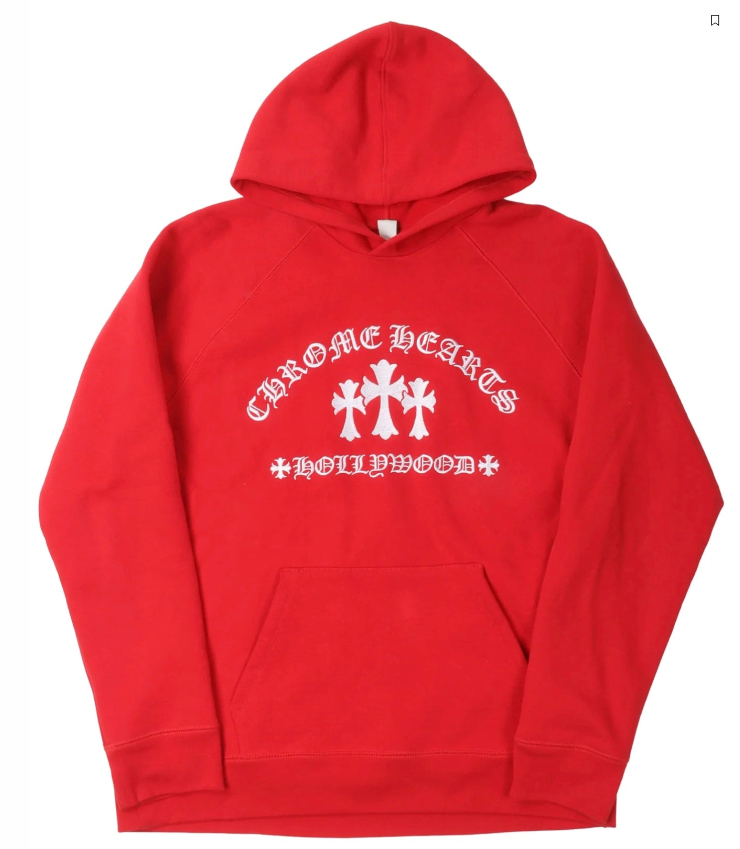 Chrome Hearts Triple Cross Embroidered Hoodie Red