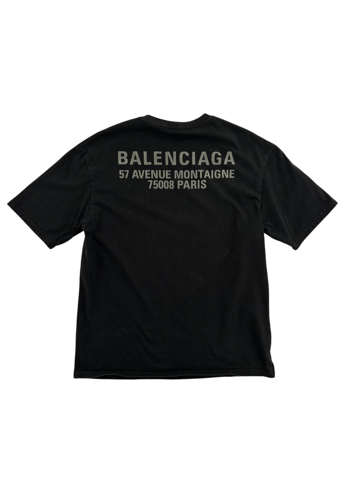 Balenciaga Color Logo Paris Tee Black