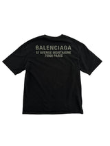 Balenciaga Color Logo Paris Tee Black