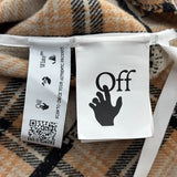 Off White Flannel Cream Black
