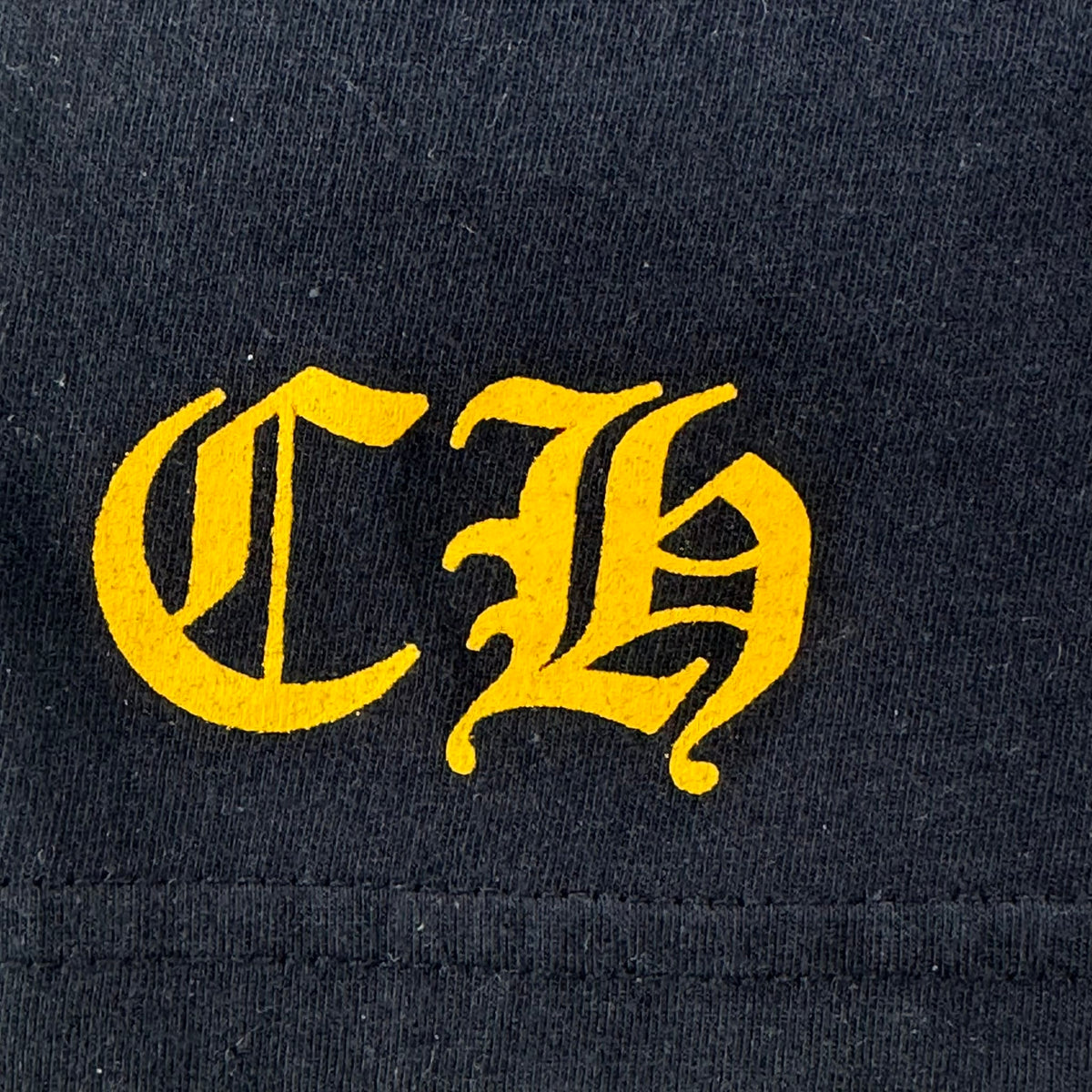 Chrome Hearts V89 Dagger L/S Tee Navy & Yellow