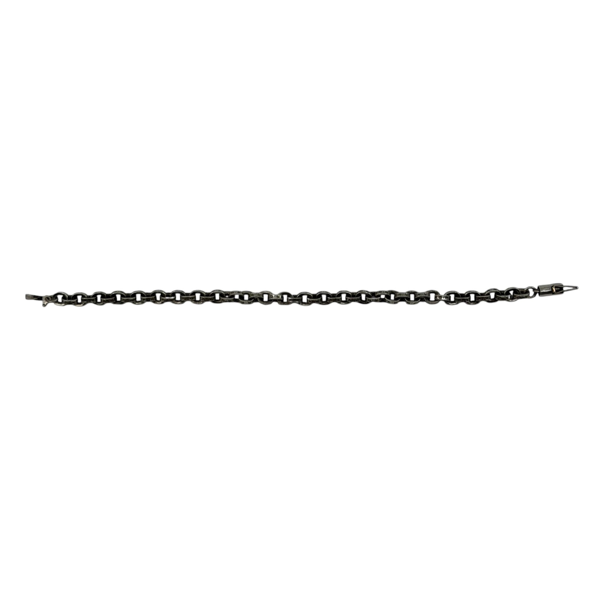 Chrome Hearts Paper Chain Silver Bracelet 7.5"
