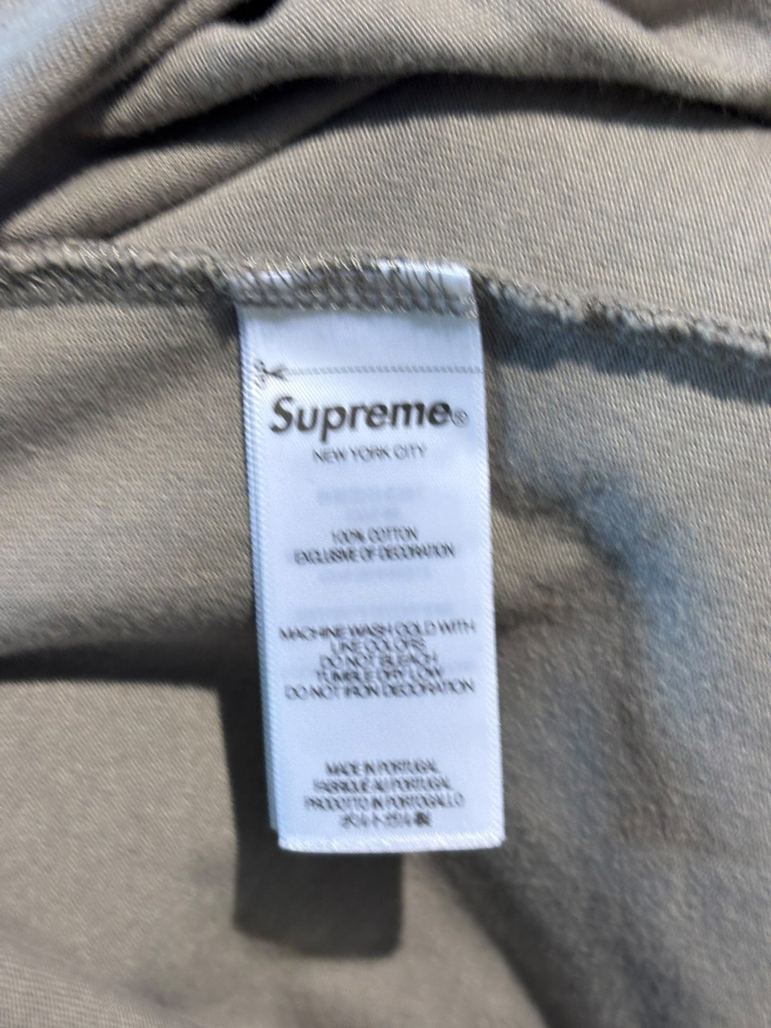 Supreme Logo Longsleeve Grey