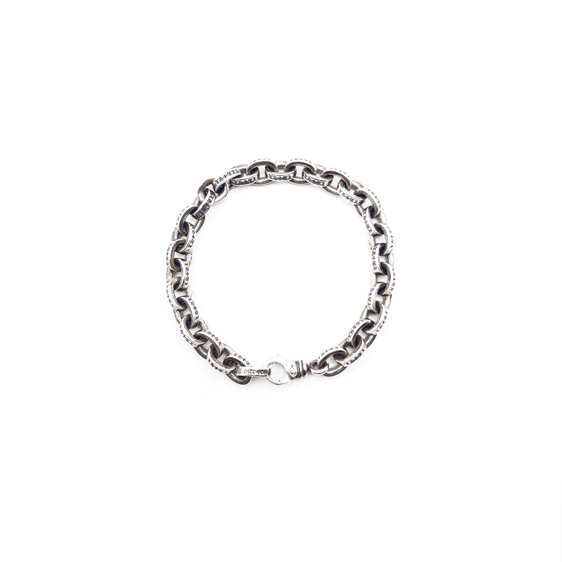 Chrome Hearts Paper Chain Silver Bracelet 8"