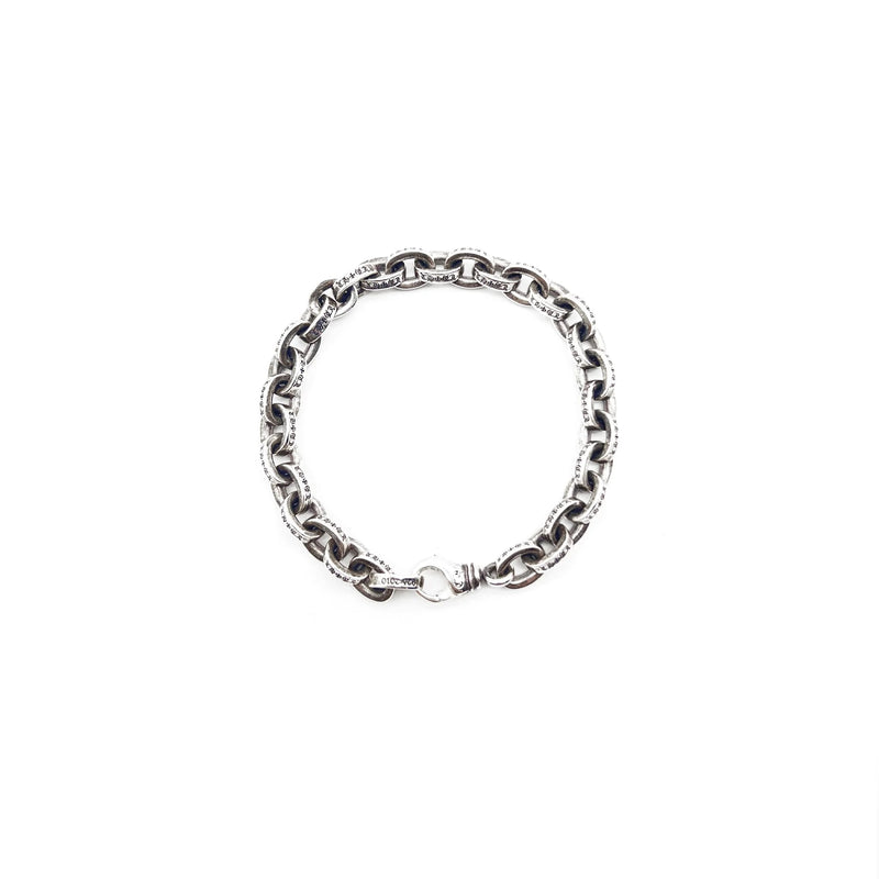 Chrome Hearts Paper Chain Silver Bracelet 8"