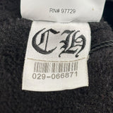 Chrome Hearts Half Zip Horse Shoe Fleece Hoodie Black