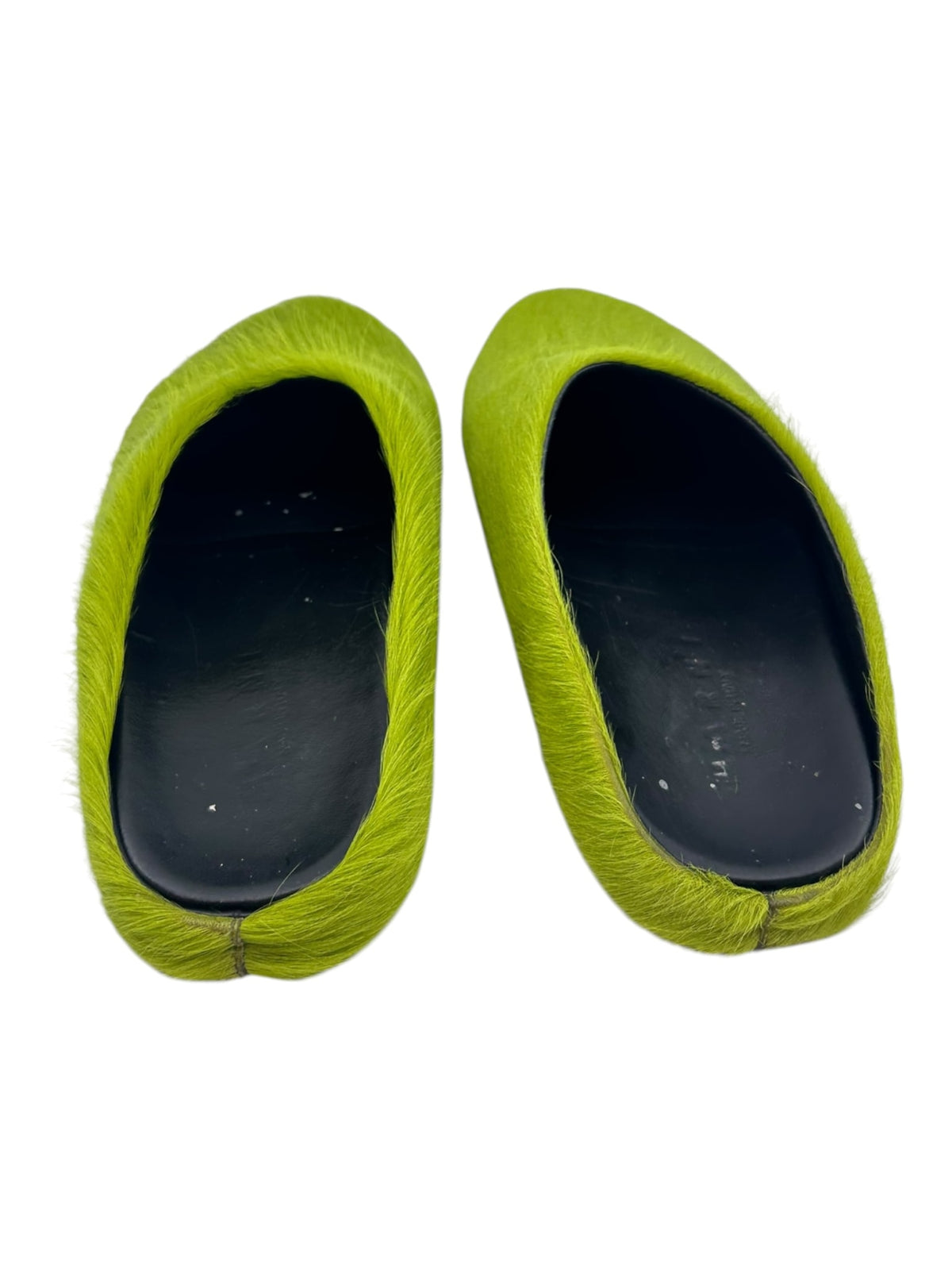 Marni Furry Mule Green