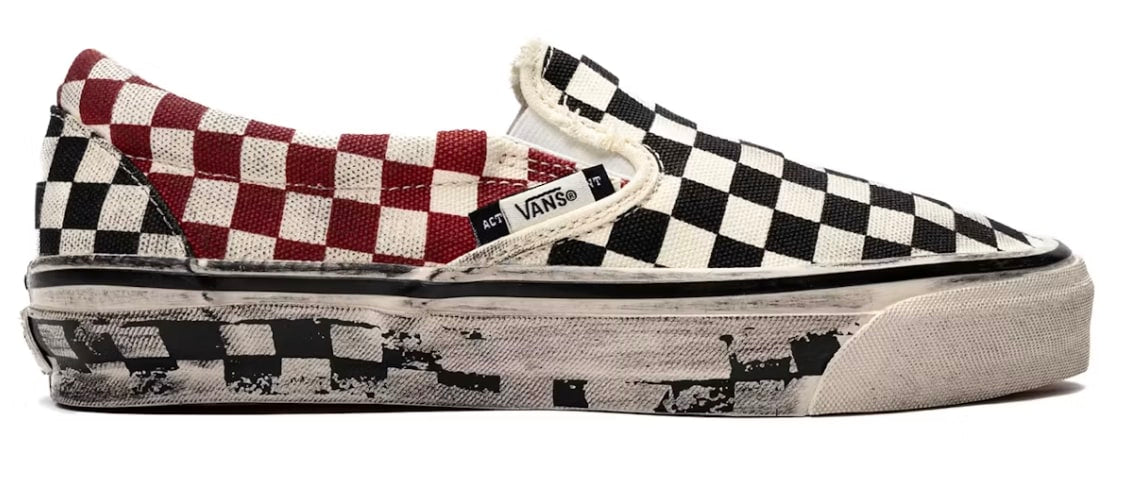 Vans LX Classic Slip-On 98 Act of Disagreement Black Checkerboard