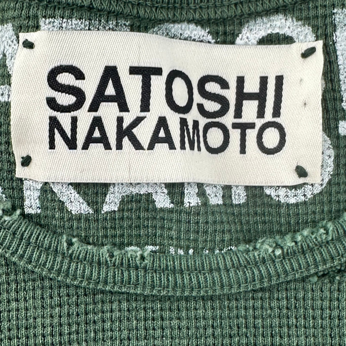 Satoshi Nakamoto Logo Studded Thermal Green