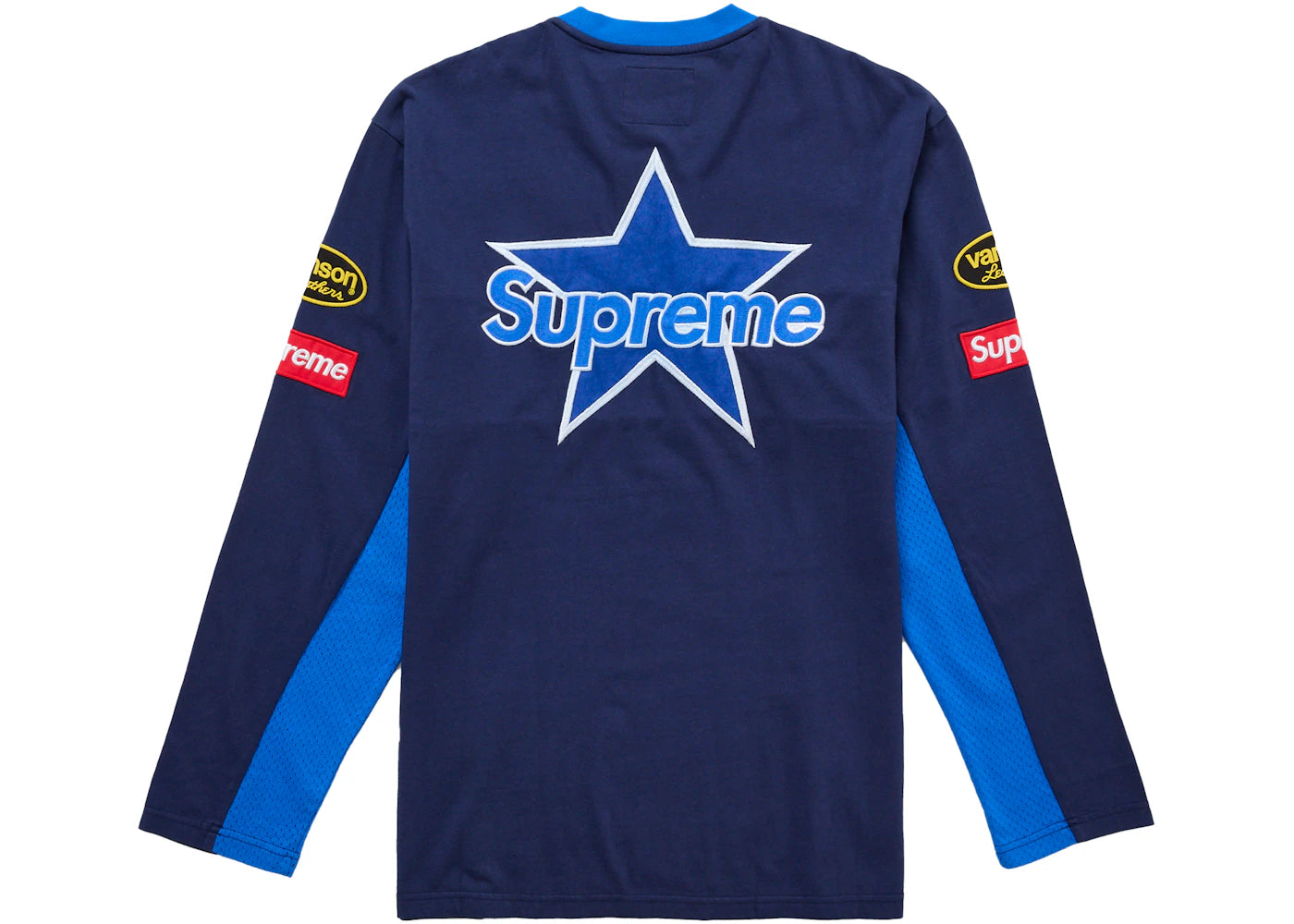 Supreme Vanson Leathers L/S Top Navy