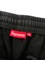 Supreme Satin Applique Sweatpant Black