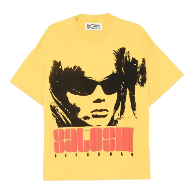 Satoshi Nakamoto Sunglass Girl Tee Yellow