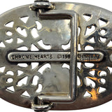 Chrome Hearts Oval Cross Buckle Silver