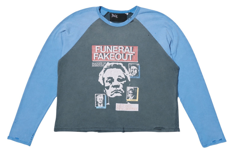 Paly Hollywood Funeral Fakeout Long-Sleeve Raglan Grey
