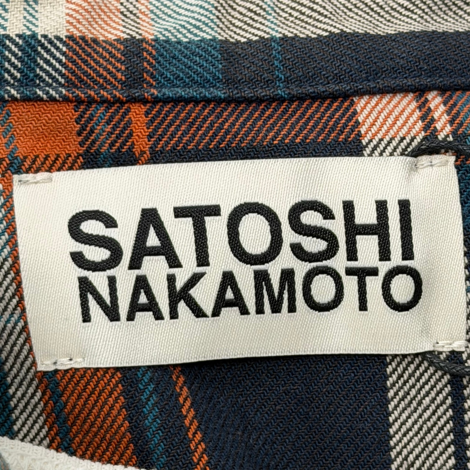 Satoshi Bender Cut Off Flannel Orange Plaid