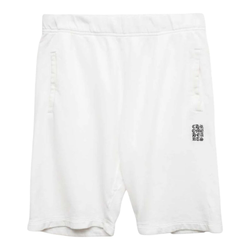 Chrome Hearts Script Sweatshorts White