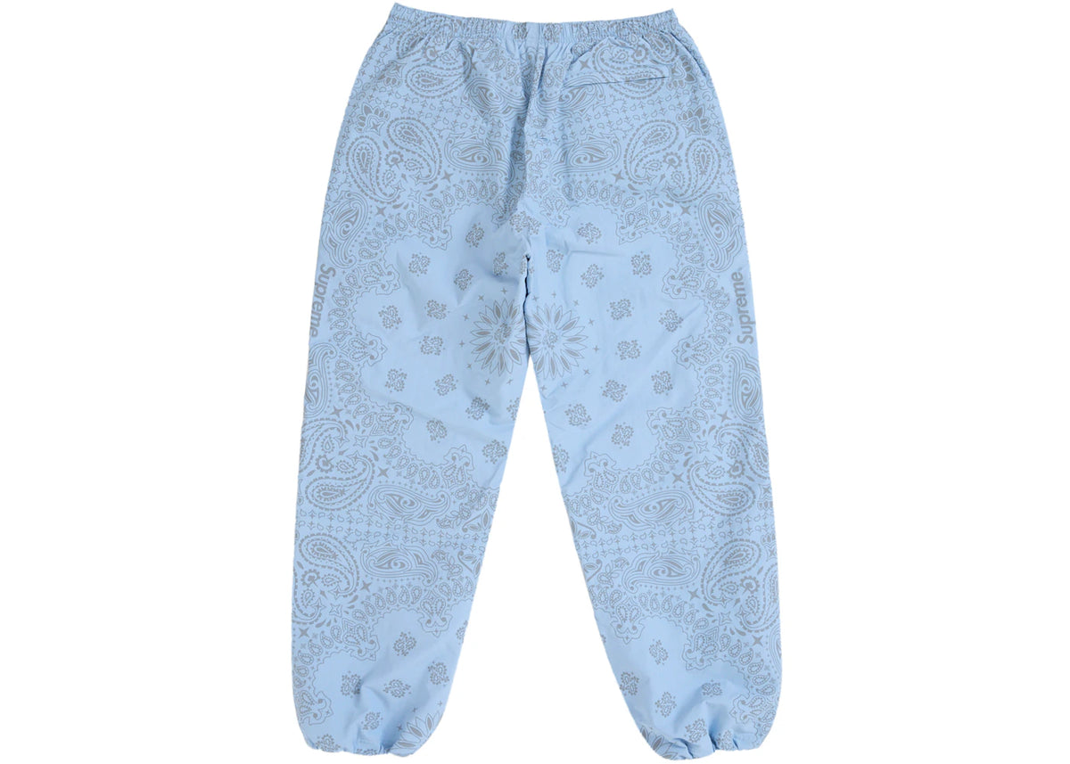 Supreme Reflective Bandana Track Pant Light Blue