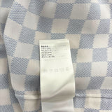 Louis Vuitton Damier Gradient Printed Silk Polo Shirt Multicolor