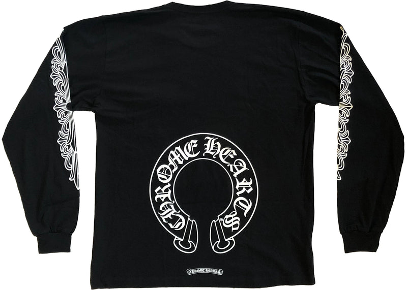 Chrome Hearts Horse Shoe L/S Tee Black