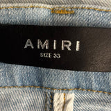 Amiri MX1 Camo Suede Patch Jeans