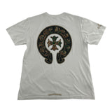 Chrome Hearts Triple Cross Horseshoe Logo Pocket T-Shirt 'White/Camo'