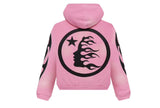 Hellstar Sports Flame Zip Up Hoodie Pink