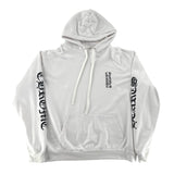 Chrome Hearts Vertical Logo Hoodie White