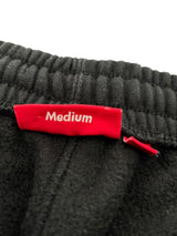 Supreme Satin Applique Sweatpant Black