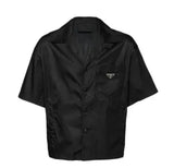 Prada Short Sleeve Nylon Shirt Black