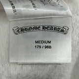 Chrome Hearts T-Bar Logo Zip Up Hoodie White
