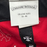 Chrome Hearts Cross Patch Baseball Hat Red