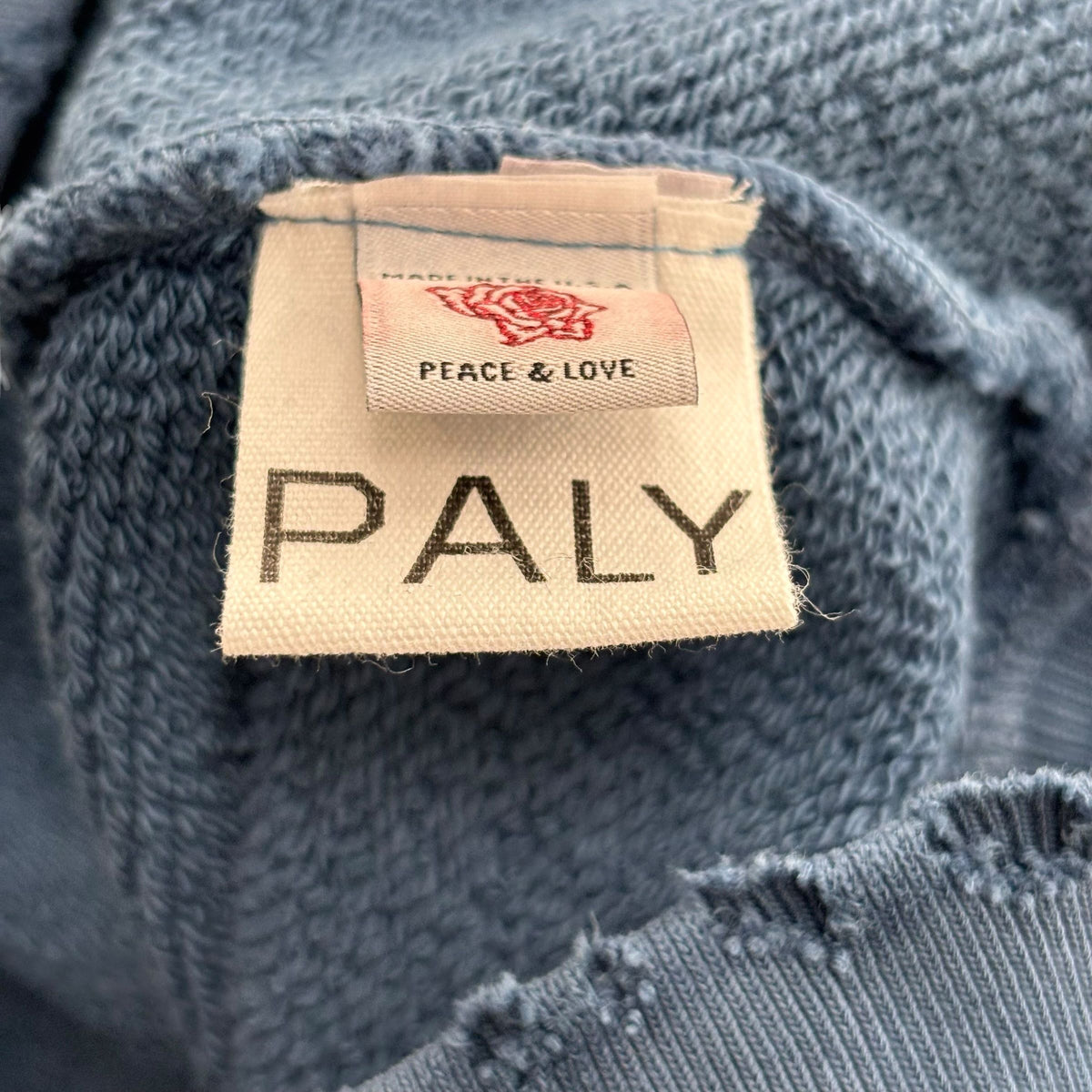 Paly Blank Hoodie Blue