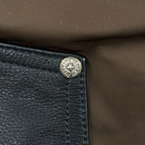 Chrome Hearts Leather Double Knee Carpenter Nylon Pants Brown