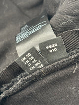 Amiri Mx1 Waxed Ribbed Denim Black